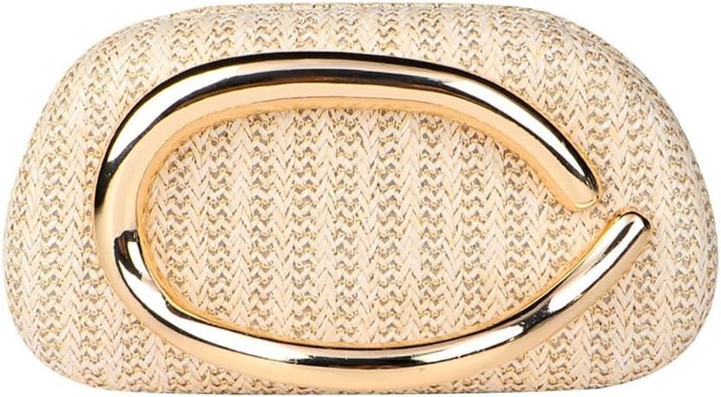 CUXVA Acrylic Clutch Purse for Women Classic Round Acrylic Evening Handbag Vintage Metal Handlebars Bag for Wedding Party Prom - Image 1